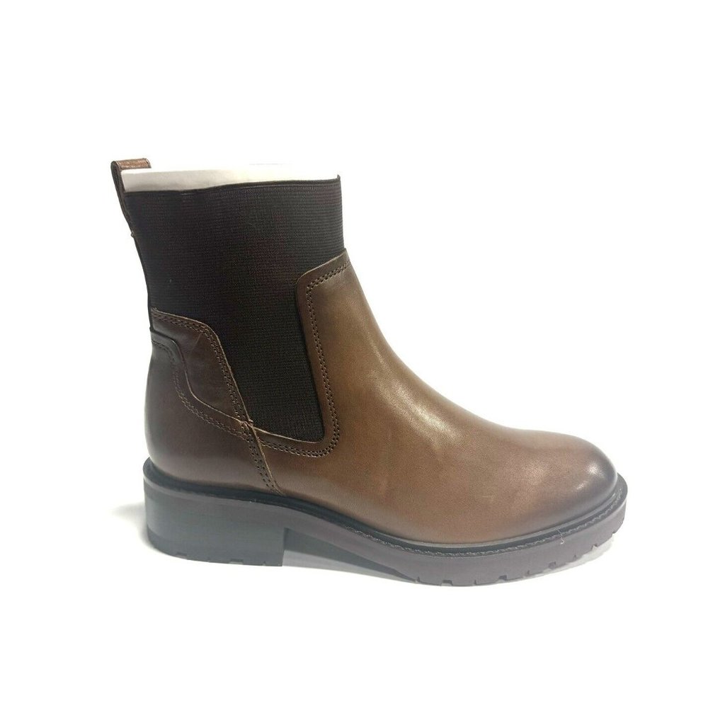 Naturalizer Womens Calyx Boot Chestnut Leather 6 M